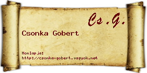 Csonka Gobert névjegykártya
